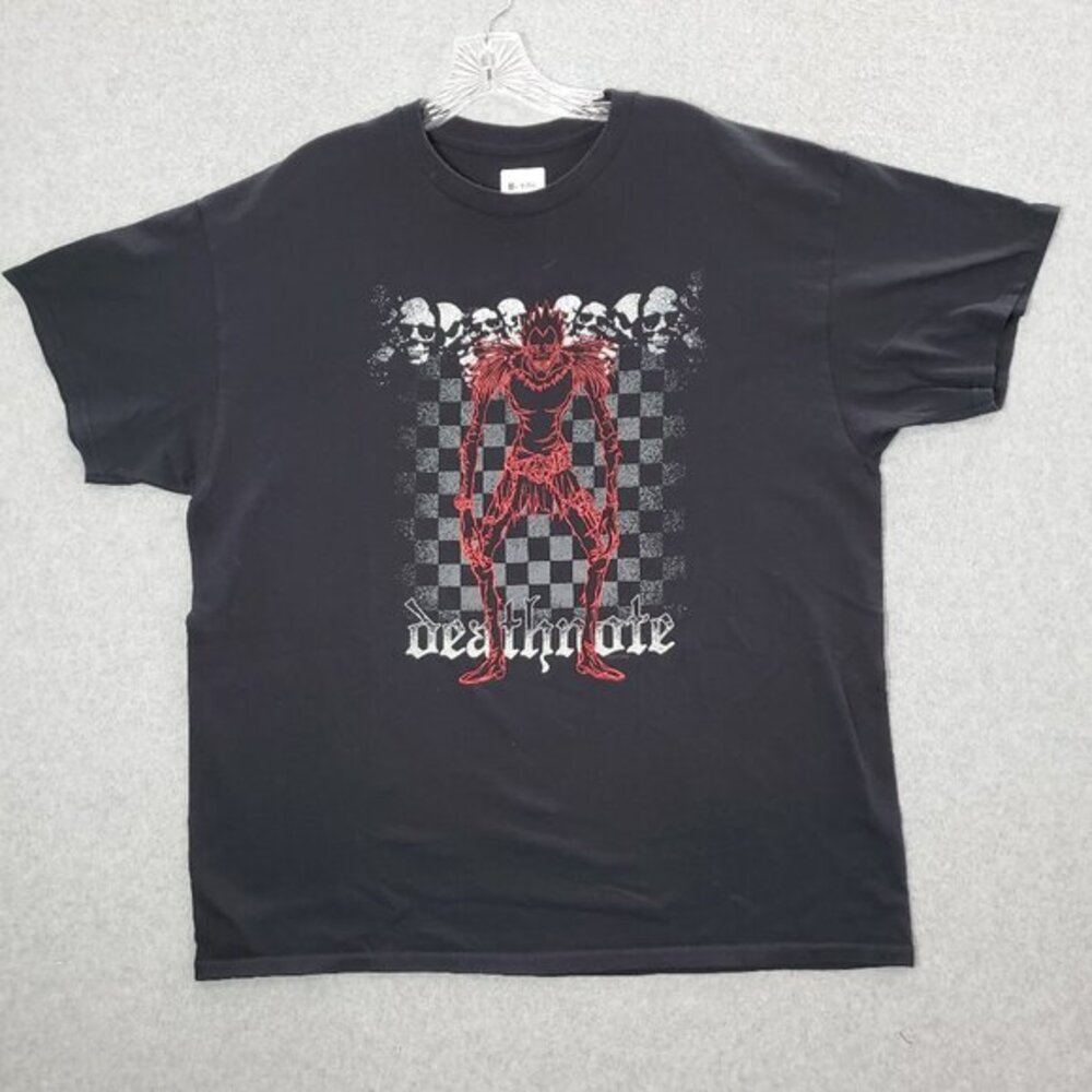 Death Note Men Shirt‎ XL Black Ryuk Anime Graphic Short Sleeve Tee